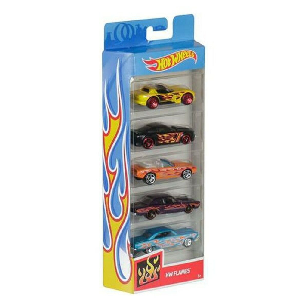 Set de 5 coches Hot Wheels 1806 Multicolor Naranja