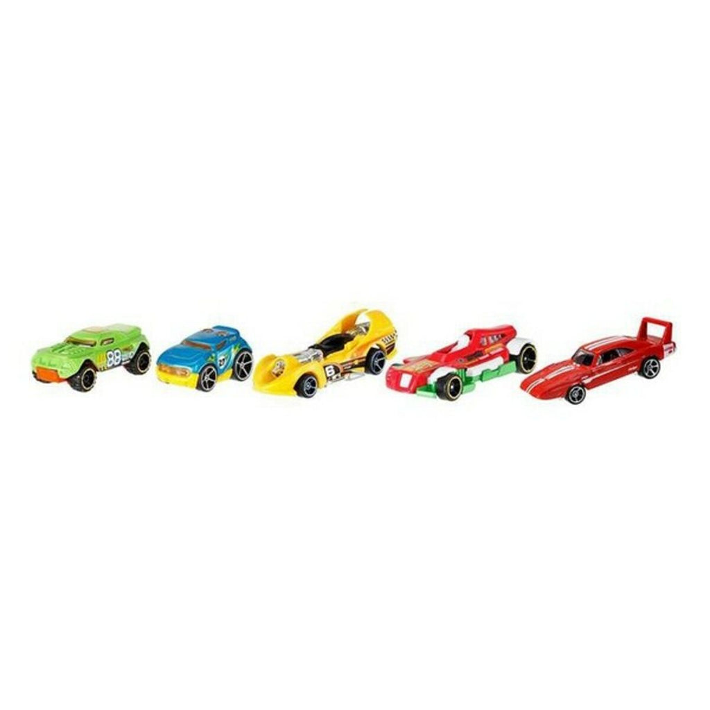 Set de 5 coches Hot Wheels 1806 Multicolor Naranja