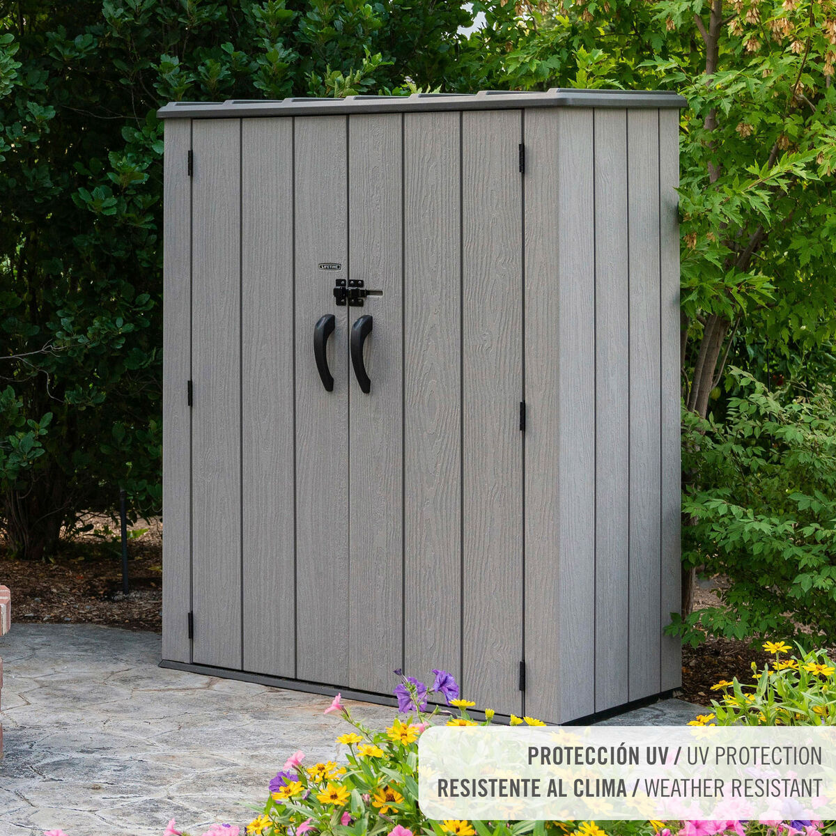 Móvel de arrumação Lifetime Cinzento 143 x 174 x 74 cm