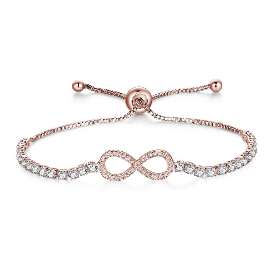 Pulseira Infinito com Zircônia Cúbica