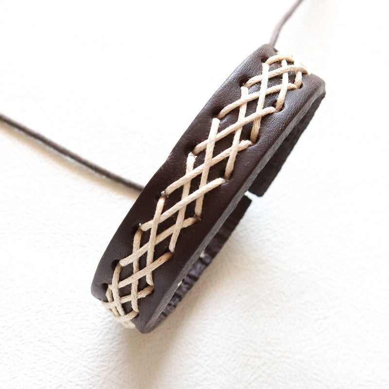 Pulsera de cuero vintage