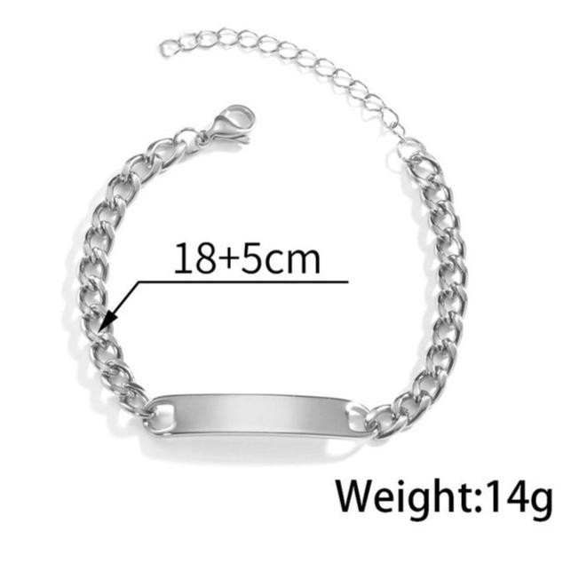 Pulsera de acero inoxidable personalizada