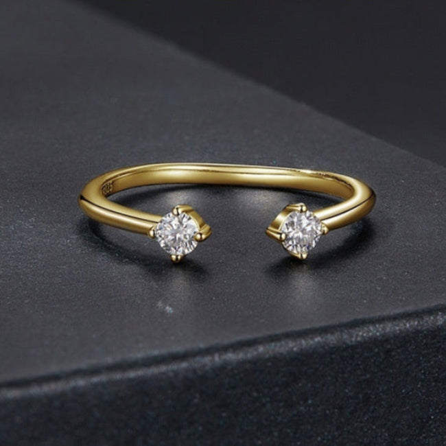 Anel Simples com Moissanite