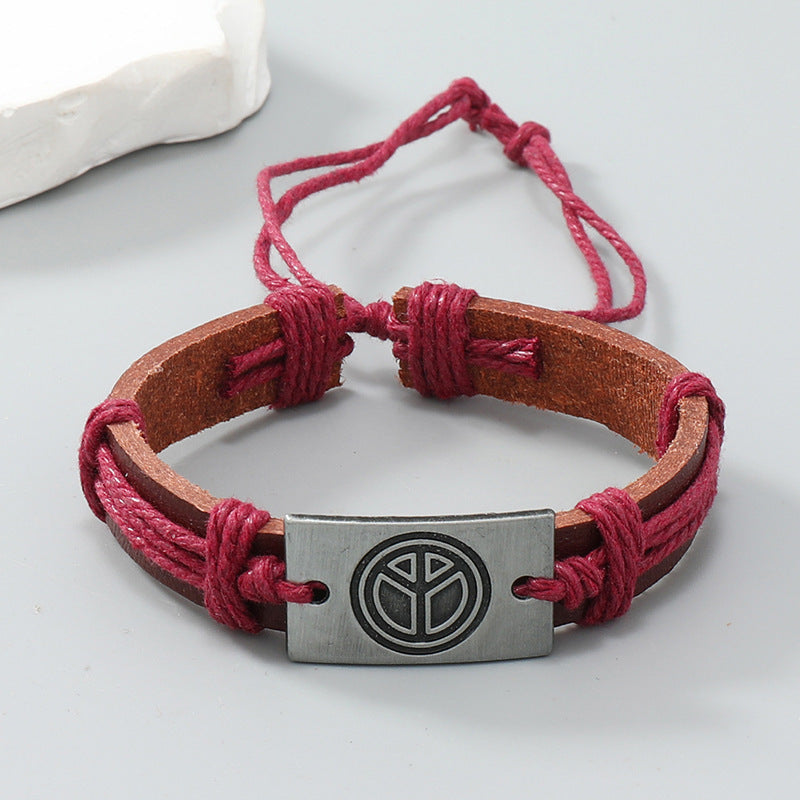 Pulseira Retro de Couro