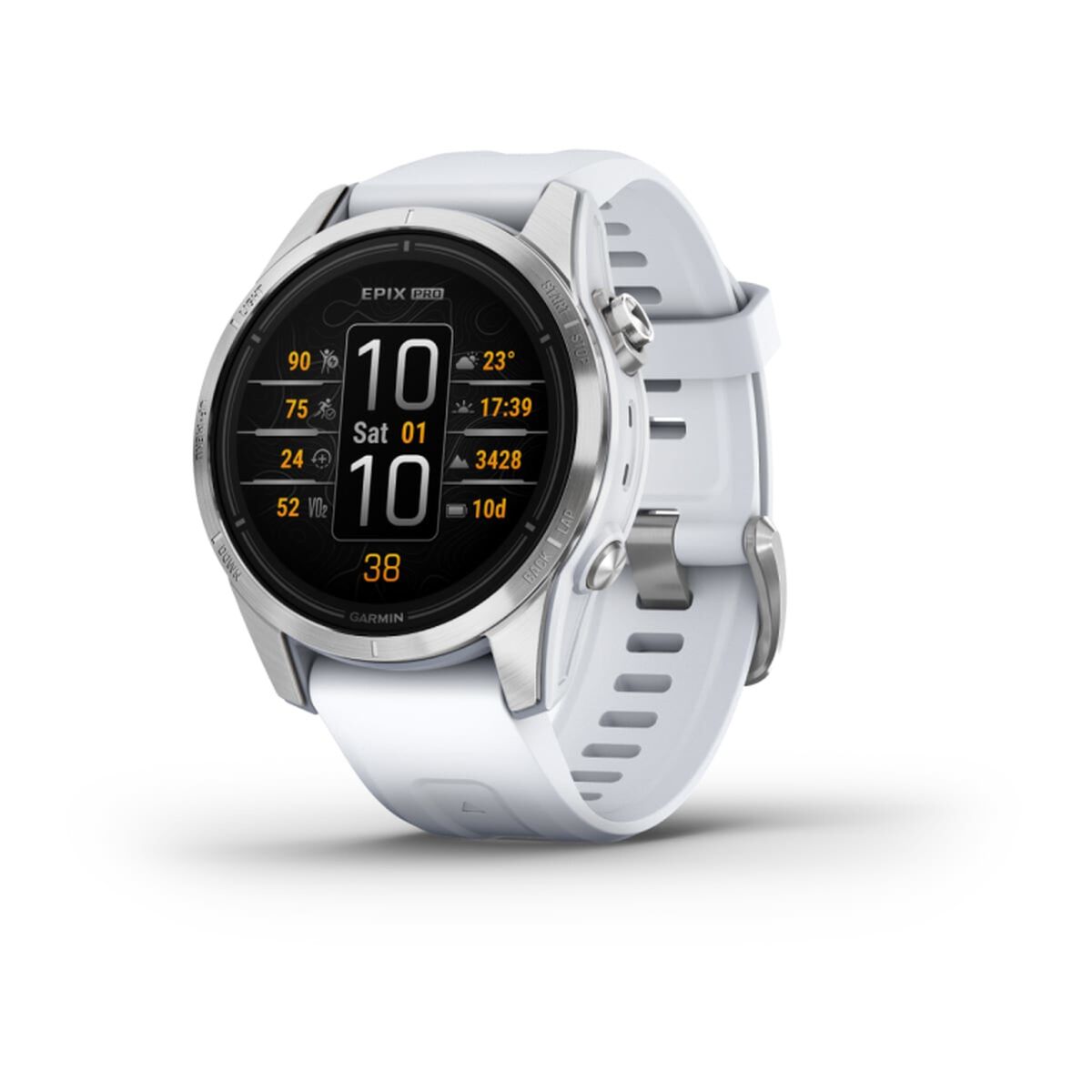 GARMIN Epix Pro Smartwatch White Black Silver 1.2"