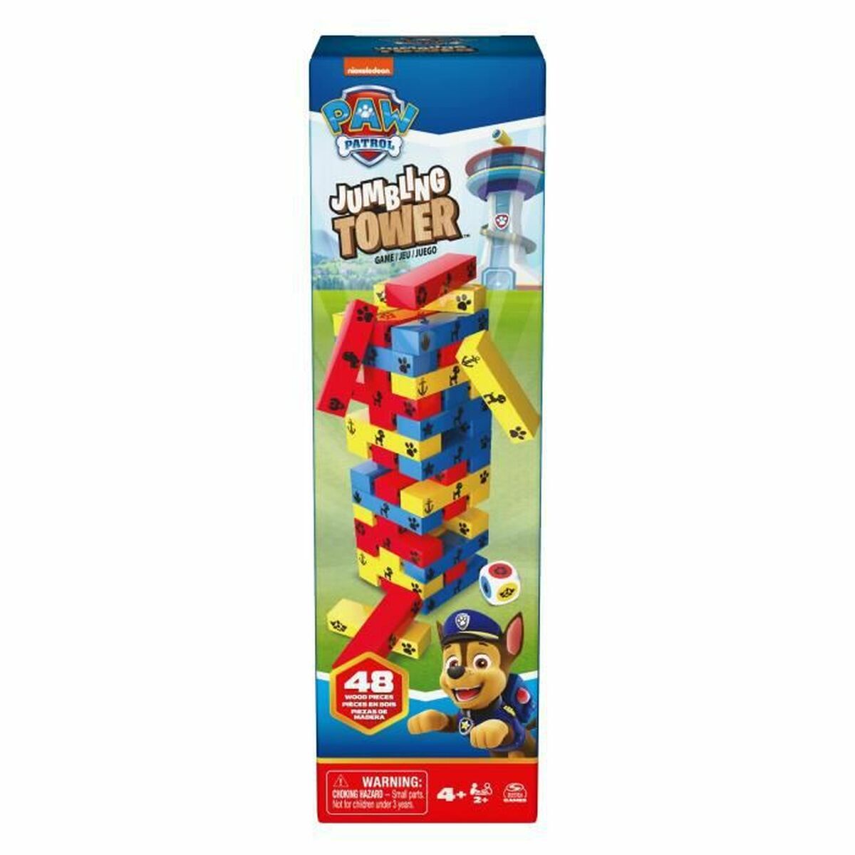 Paw Patrol Jumbling Tower Tabletop Game (48 Pieces) (1 Unit)