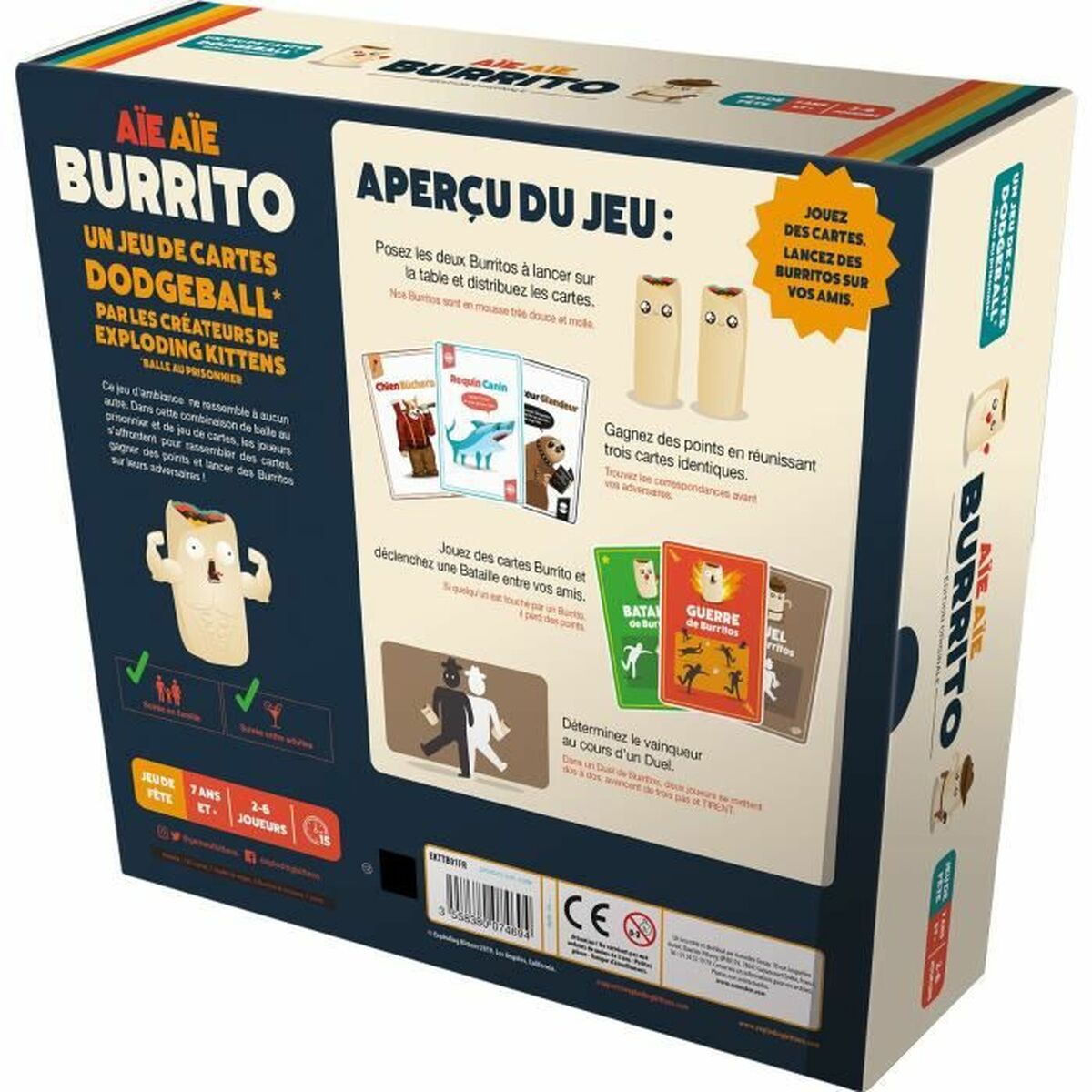 Juego de mesa Asmodee Aïe Aïe Burrito (FR)