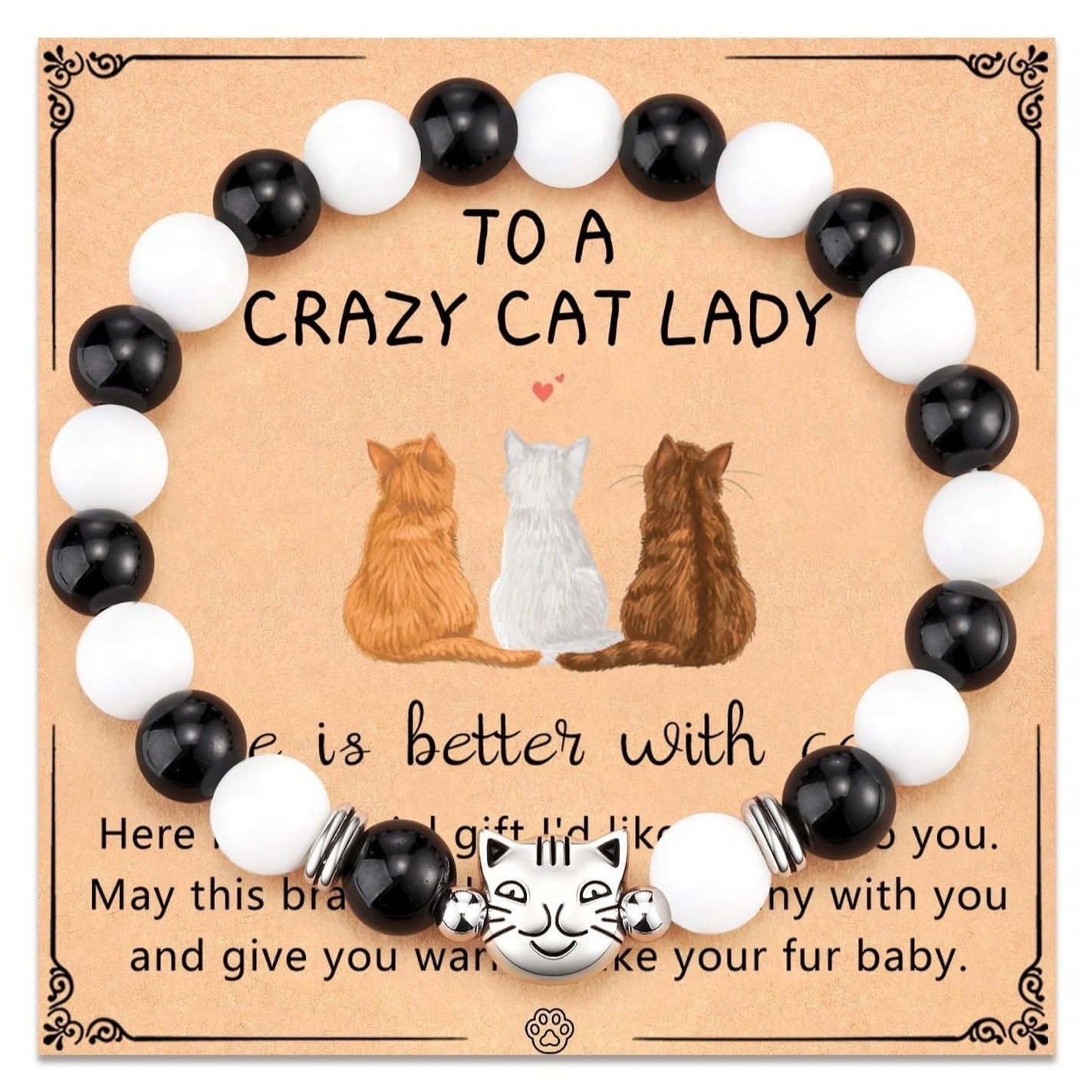 Pulsera de Gato en Piedra Natural