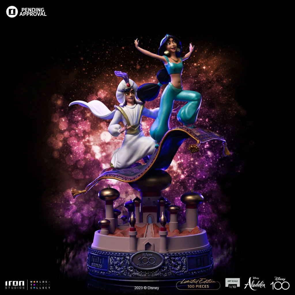 Aladdin and Jasmine 100 Years Version - Disney 100th - Aladdin - Art Scale 1/10 - Iron Studios