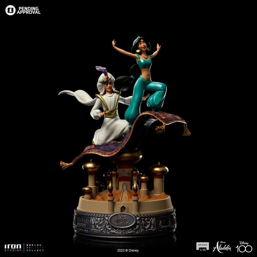 Aladdin and Jasmine 100 Years Version - Disney 100th - Aladdin - Art Scale 1/10 - Iron Studios