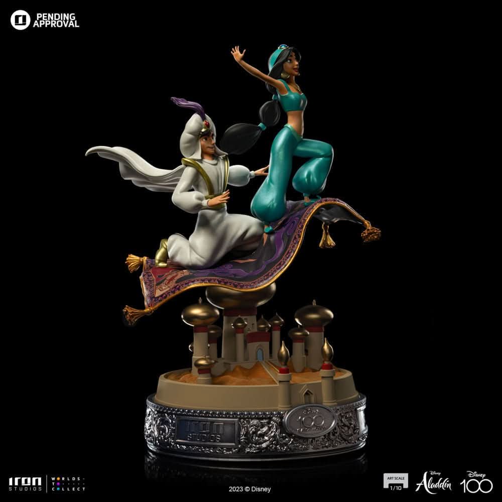 Aladdin and Jasmine 100 Years Version - Disney 100th - Aladdin - Art Scale 1/10 - Iron Studios