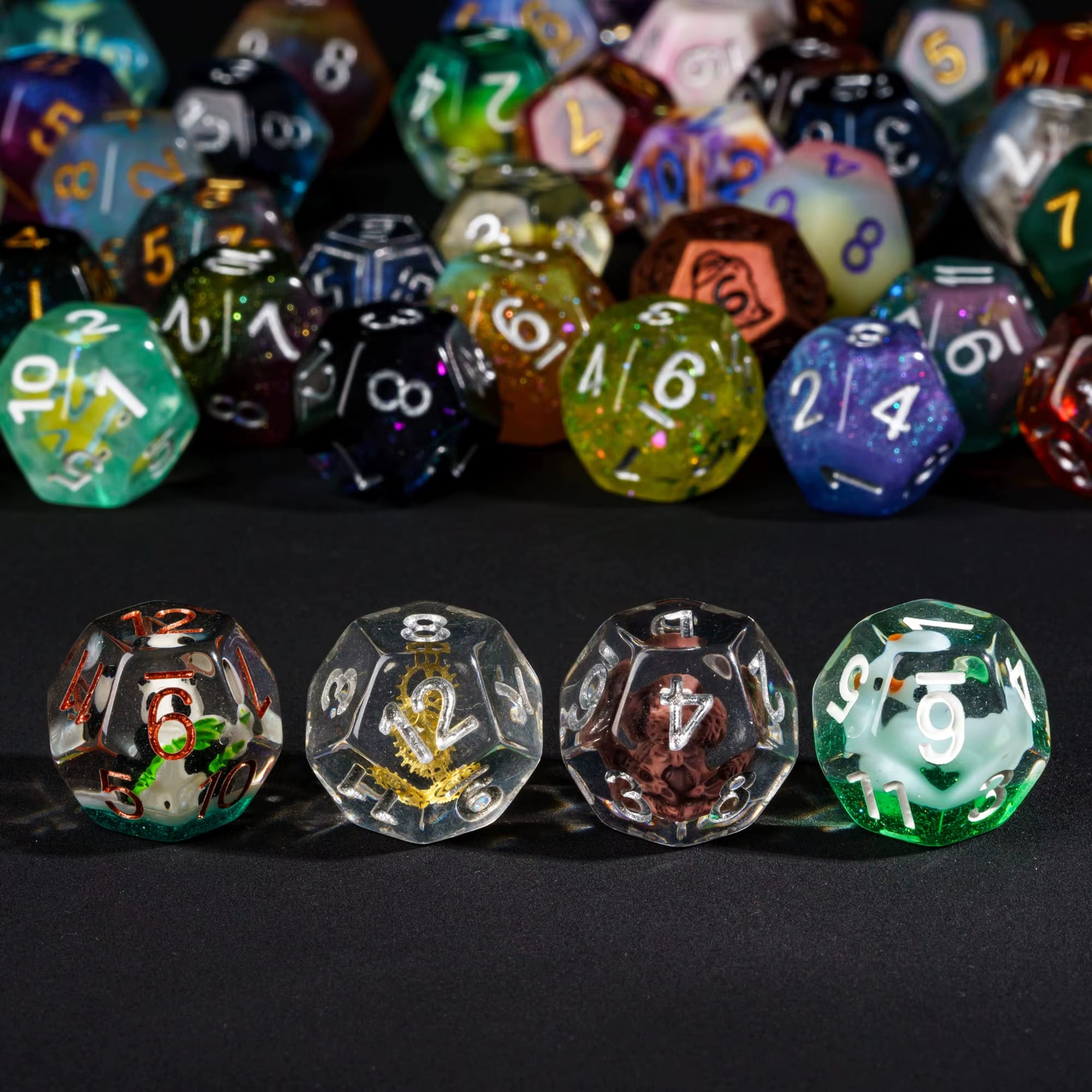7Pcs/Set DND Random Color Dice Bulk D4 D6 D8 D10 D% D12 D20 Polyhedral Dice for Role Playing Board Games D&D Tabletop RPG