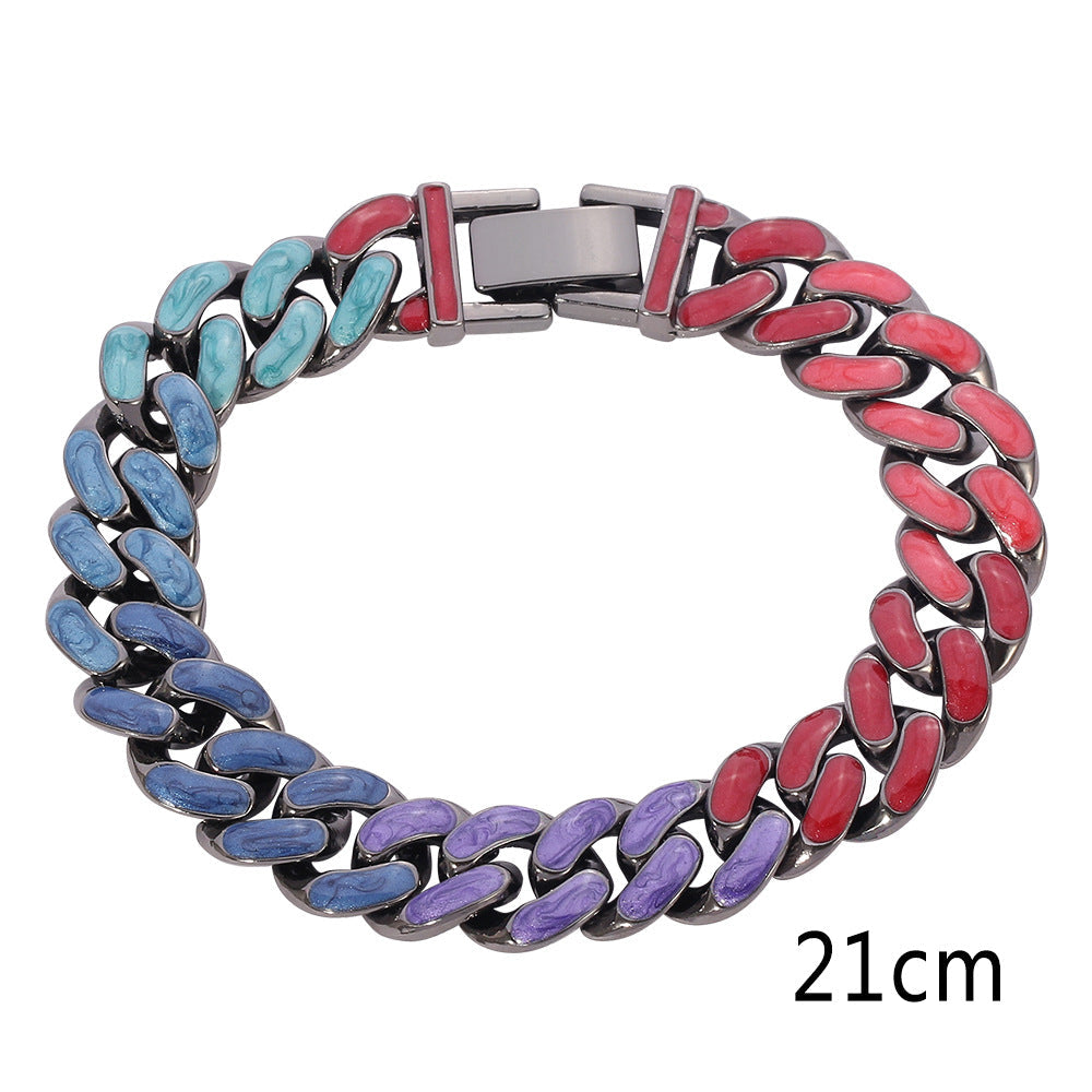 Pulseira com Elo Cubano