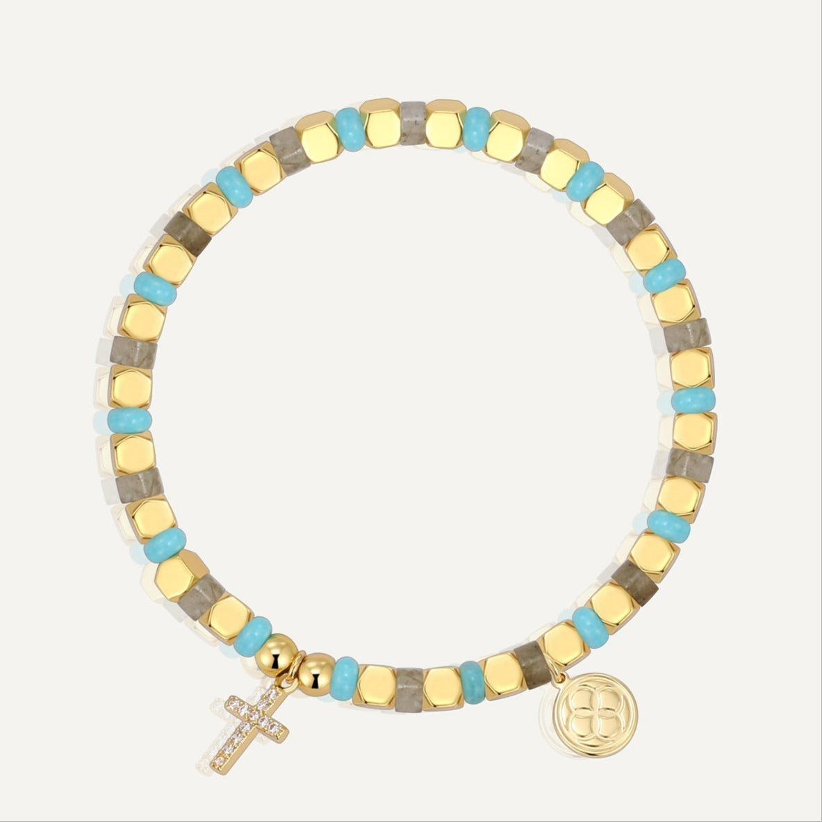 Pulseira Retro com Cruz