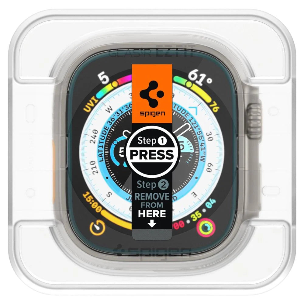 Protetor de Ecrã Spigen / Transparente / 2 pcs para Apple Watch Ultra (49 mm)