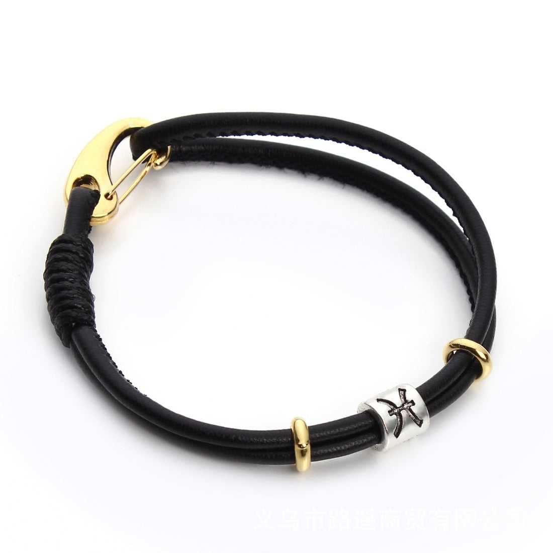 Pulseira Zodíaco de Couro