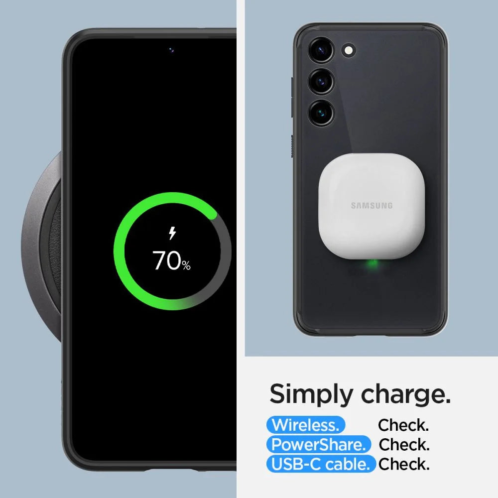 Capa Spigen Ultra Hybrid para Samsung Galaxy S23 Preta