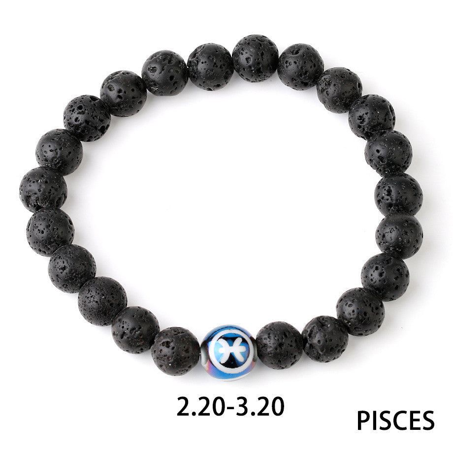 Zodiac Bracelet in Natural Stone