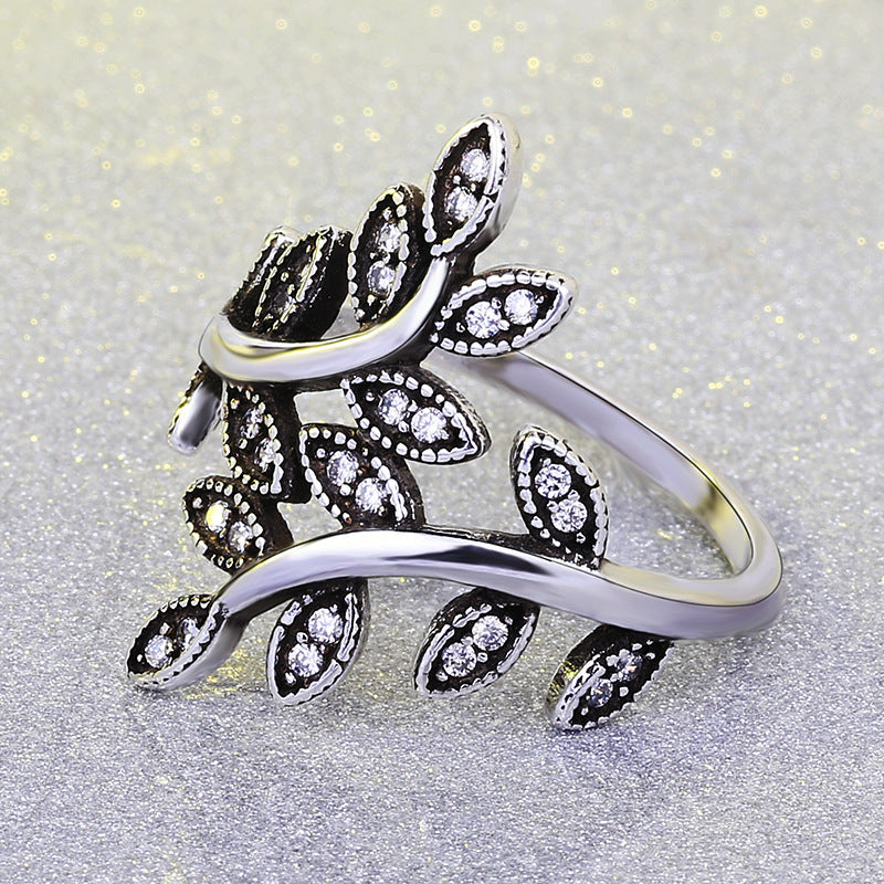 Tree of Life Ring with Cubic Zirconia