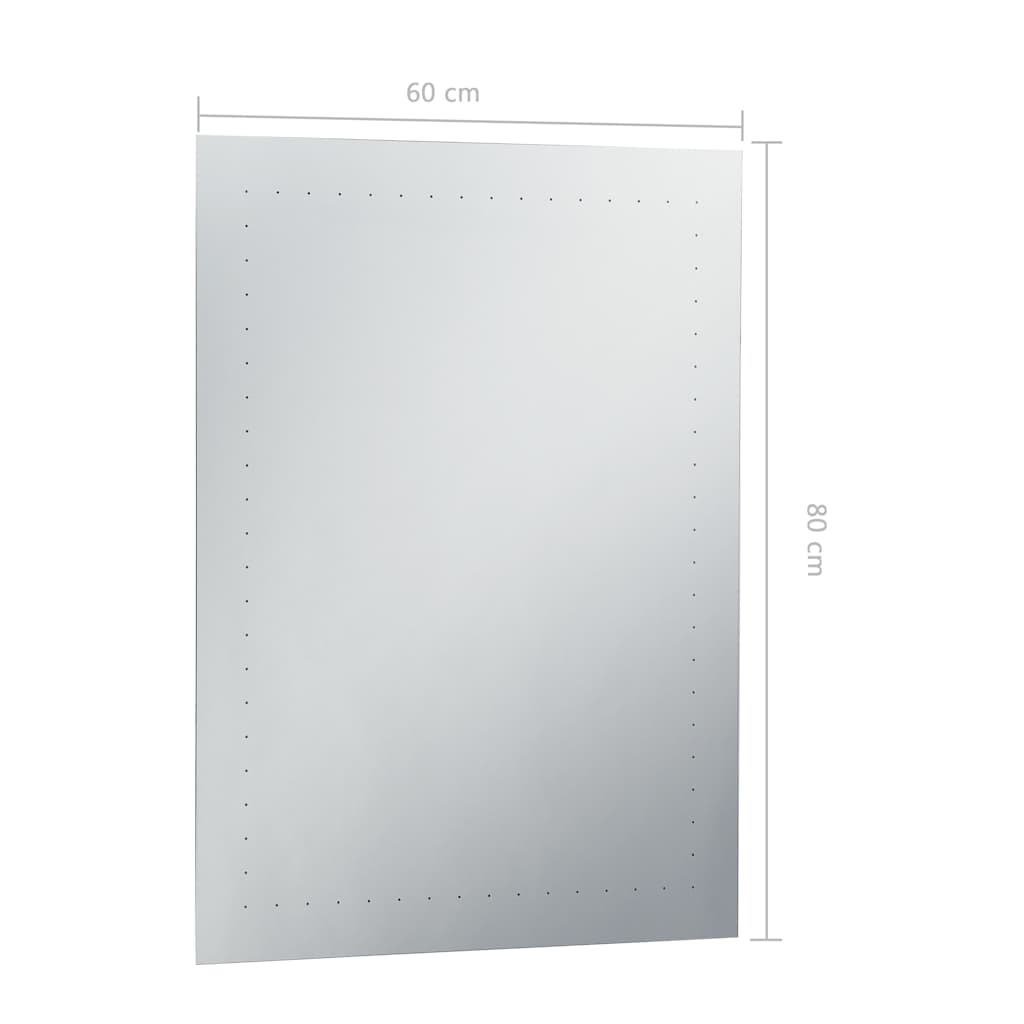 vidaXL LED wall mirror for bathroom 60x80 cm