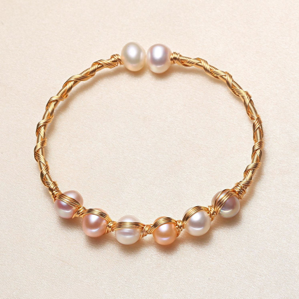 Pulseira Heritage Pérola e Fio Entrelaçado