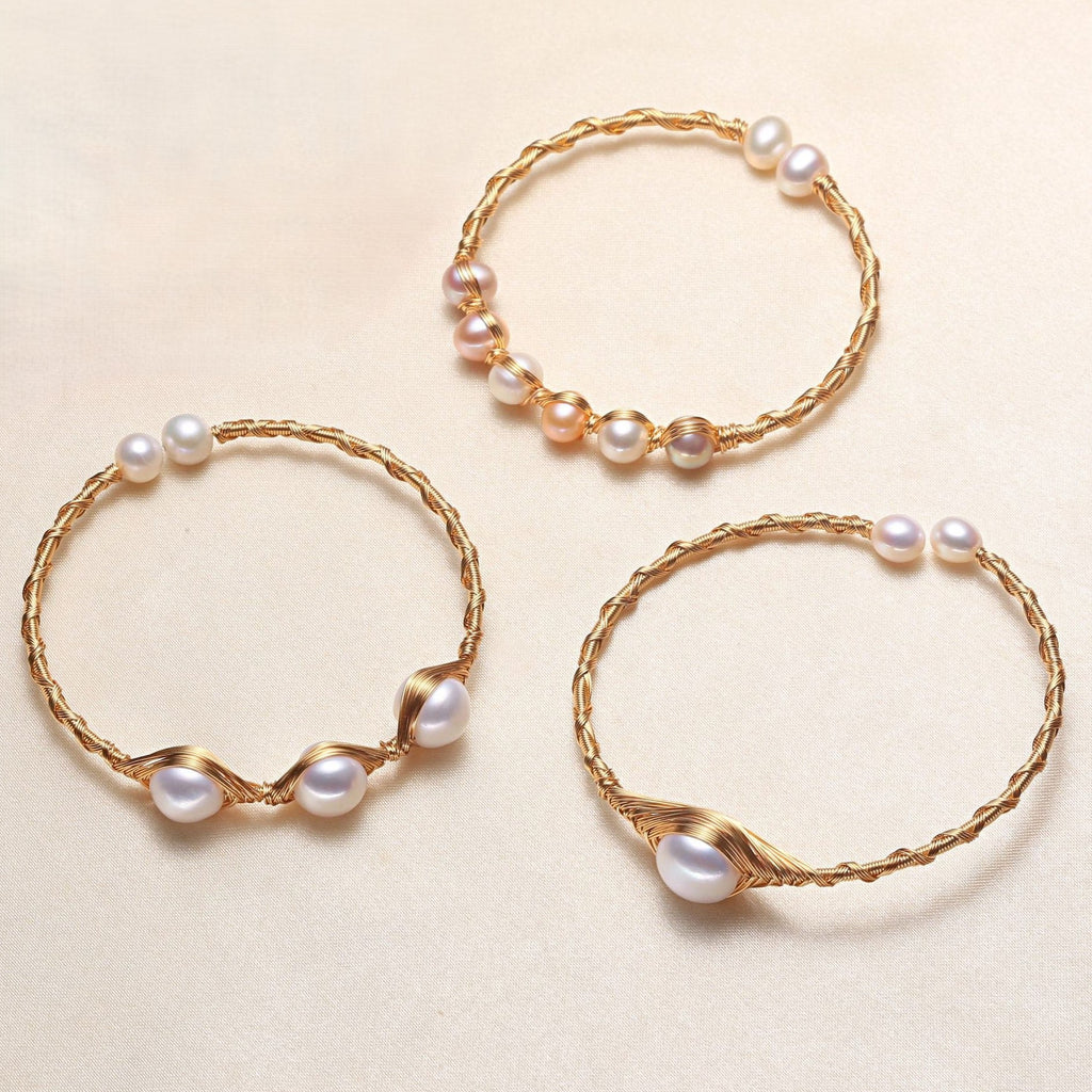 Pulseira Heritage Pérola e Fio Entrelaçado