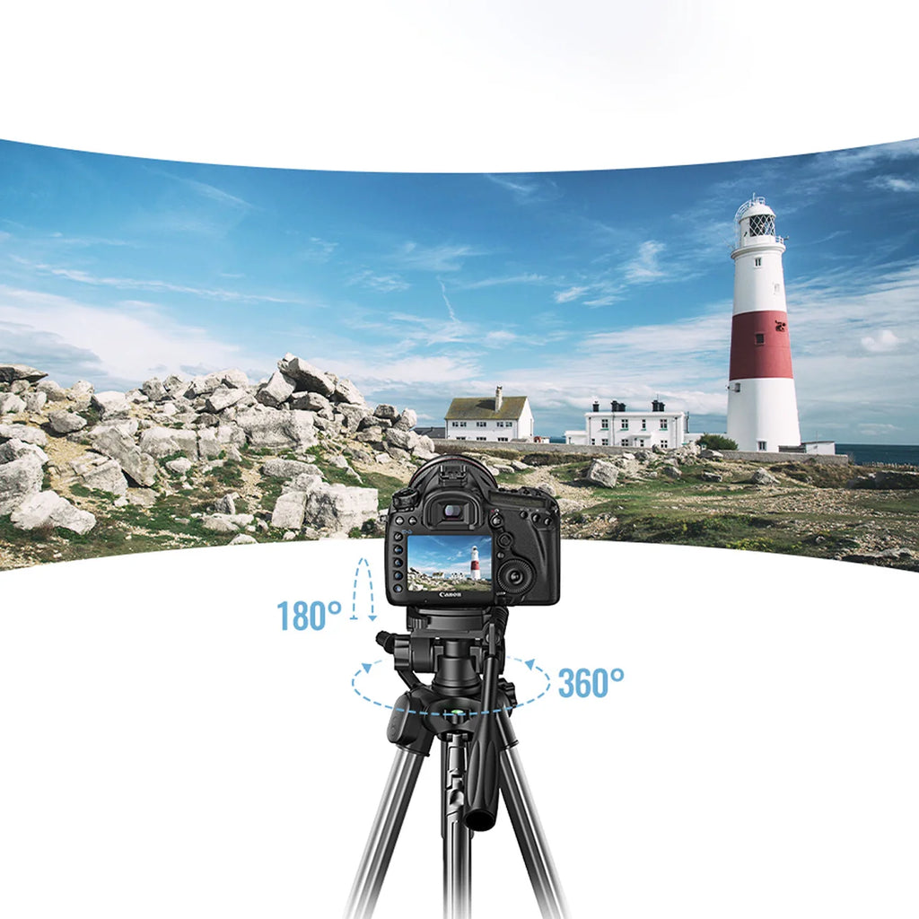 Tripé Profissional Ugreen LP661 para Smartphones e Câmaras - Preto e Cinza