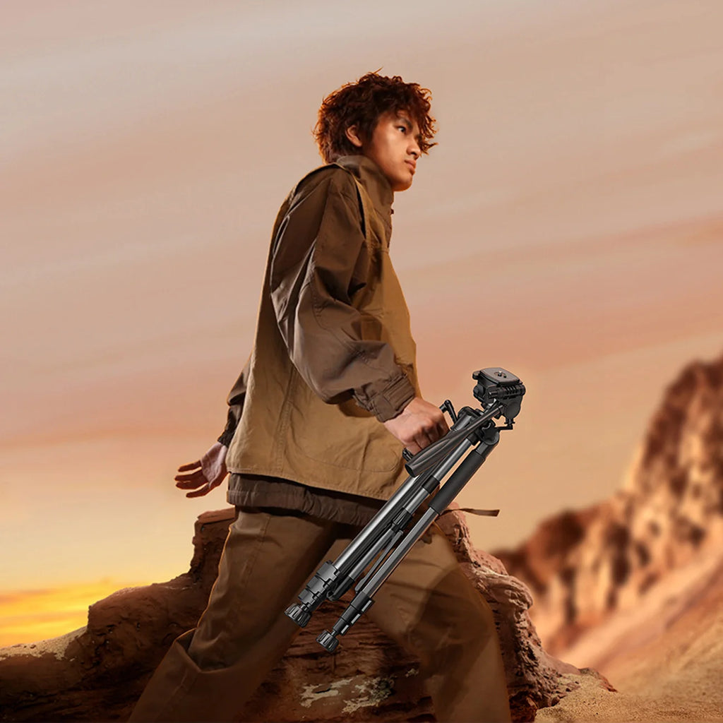 Tripé Profissional Ugreen LP661 para Smartphones e Câmaras - Preto e Cinza