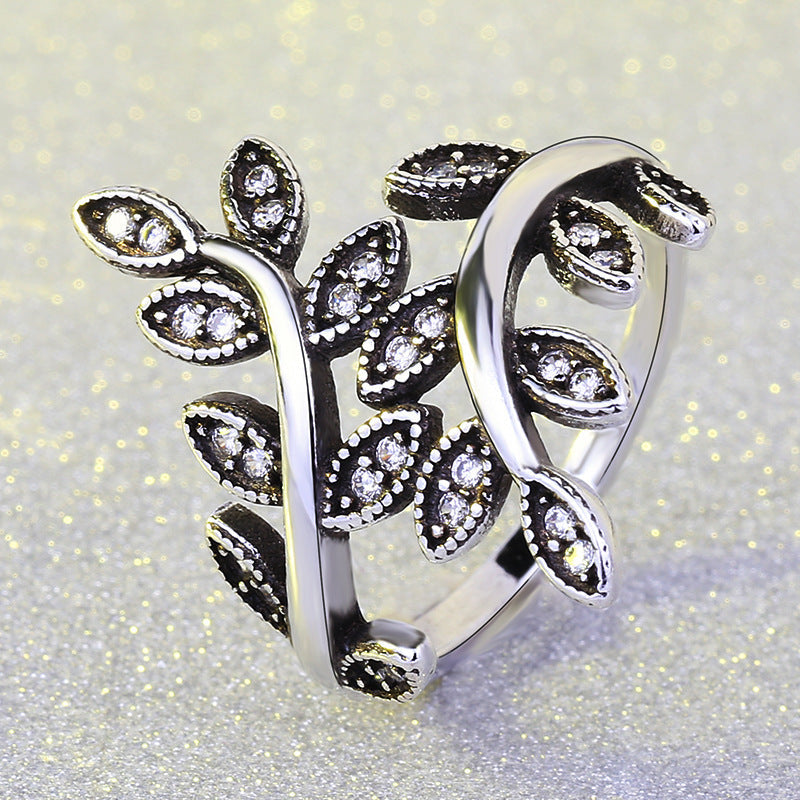 Tree of Life Ring with Cubic Zirconia