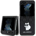 Pin case Karl Lagerfeld / Saffiano Monogram Choupette / Preto para Samsung Galaxy Z Flip 5