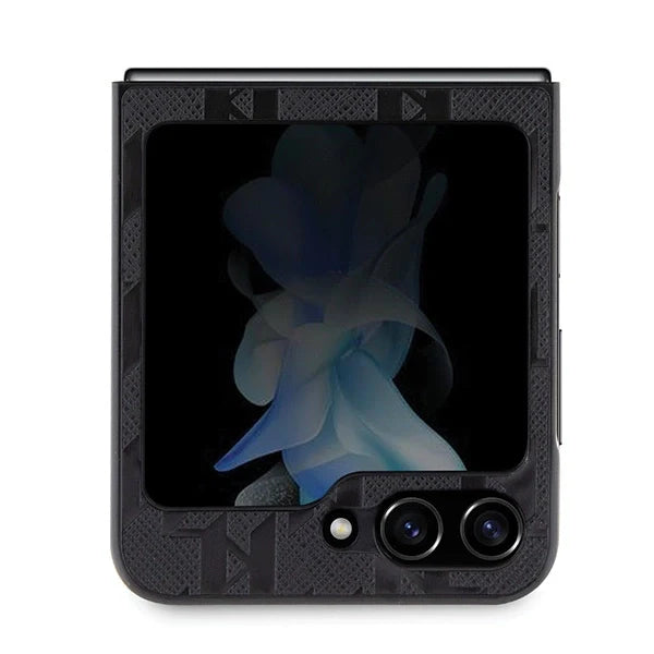 Pin case Karl Lagerfeld / Saffiano Monogram Choupette / Preto para Samsung Galaxy Z Flip 5