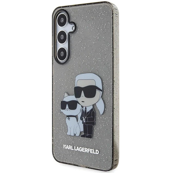 Hardcase Karl Lagerfeld Glitter Karl &amp; Choupette for Samsung Galaxy S24+