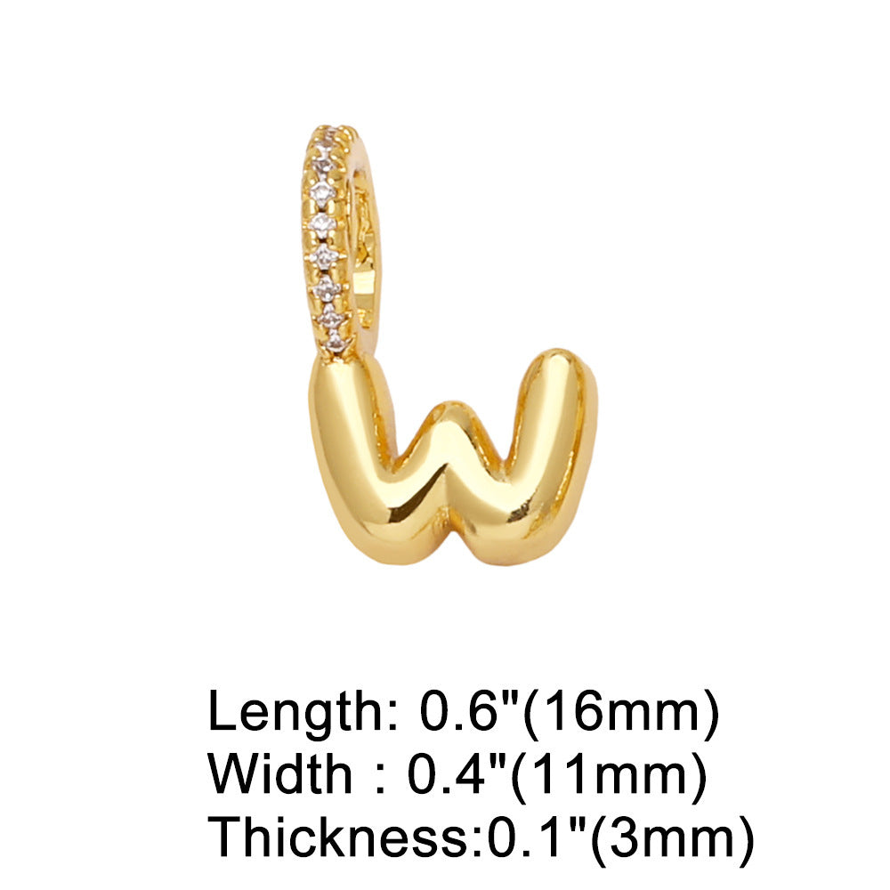 Pulseira com Pendente de 26 Letras