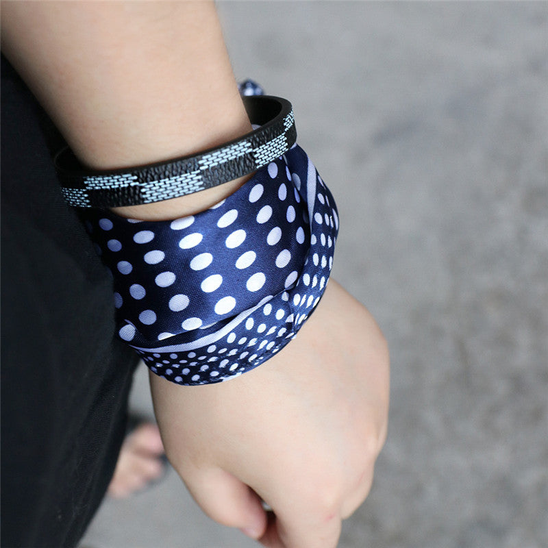 Leather and Stainless Steel Bracelet