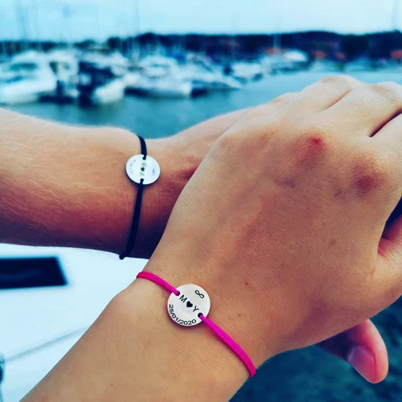 Personalized Make a Wish Bracelet in Stainless Steel