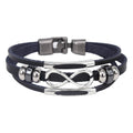 Pulsera de cuero con infinito