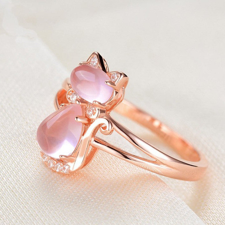 Pink Cat Ring