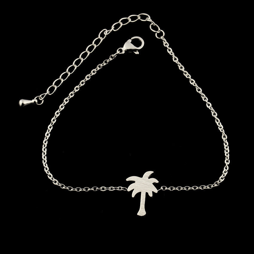 Palm Tree Bracelet in Stainless Steel