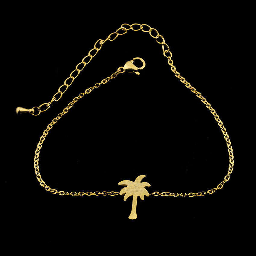 Palm Tree Bracelet in Stainless Steel