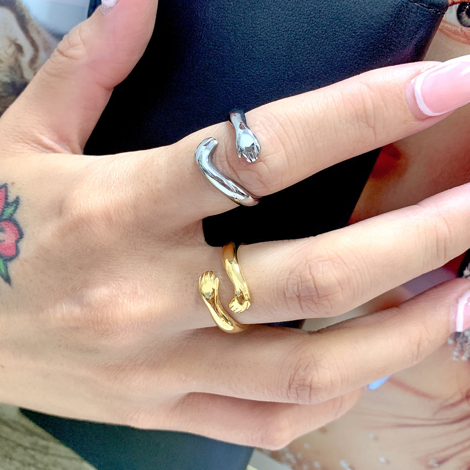 Anel Minimalista em Aço Titânio