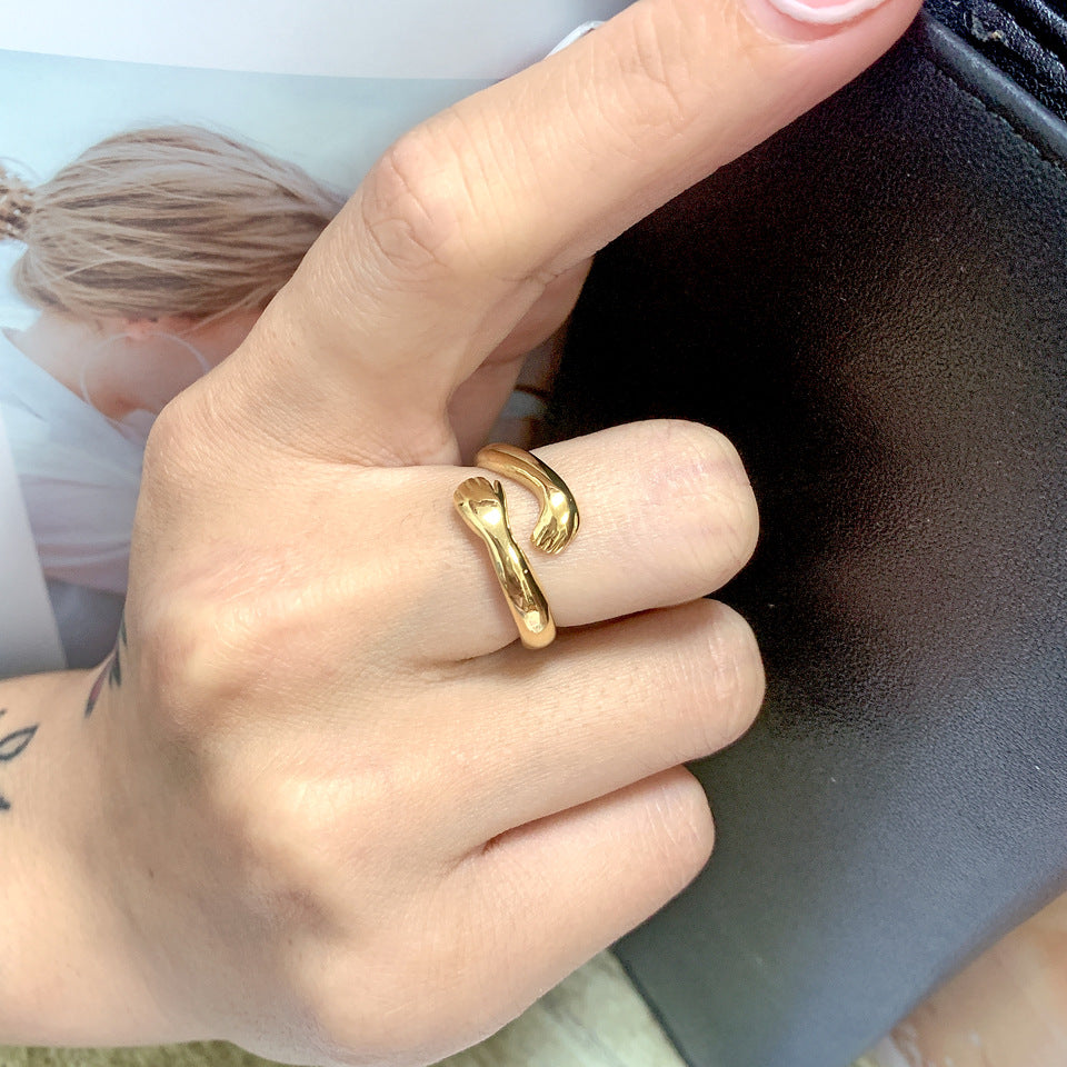 Anel Minimalista em Aço Titânio