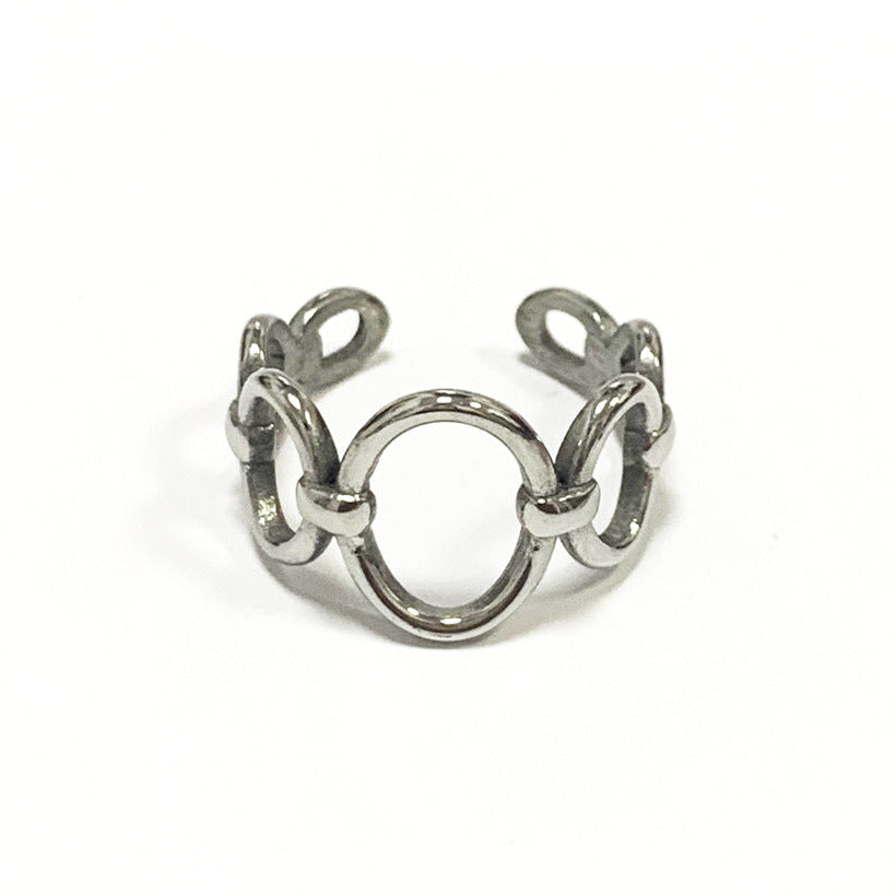 Anel Minimalista em Aço Titânio