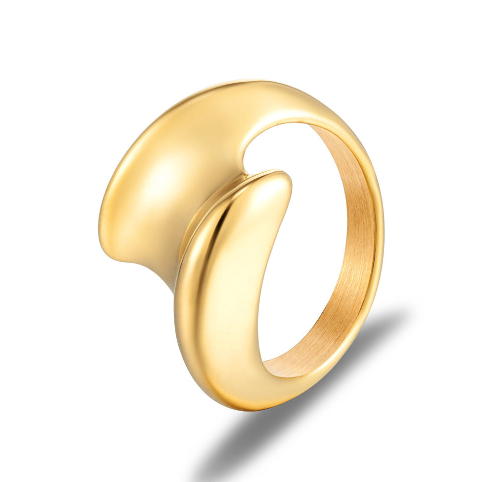 Anel Minimalista em Aço Titânio