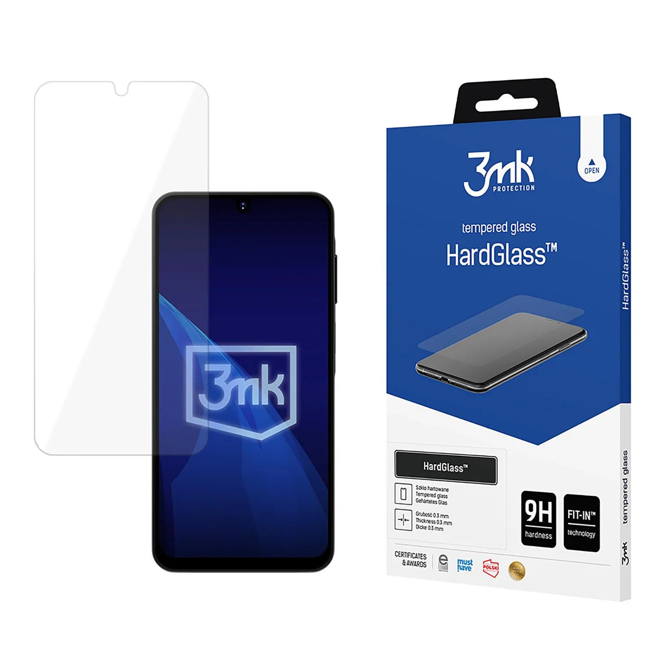 3MK Screen Protector / Transparent / Samsung Galaxy A16 / W-3HarGl-SAMGA16-0