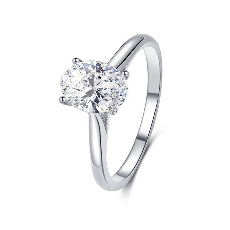 Anel com Zircónia Oval