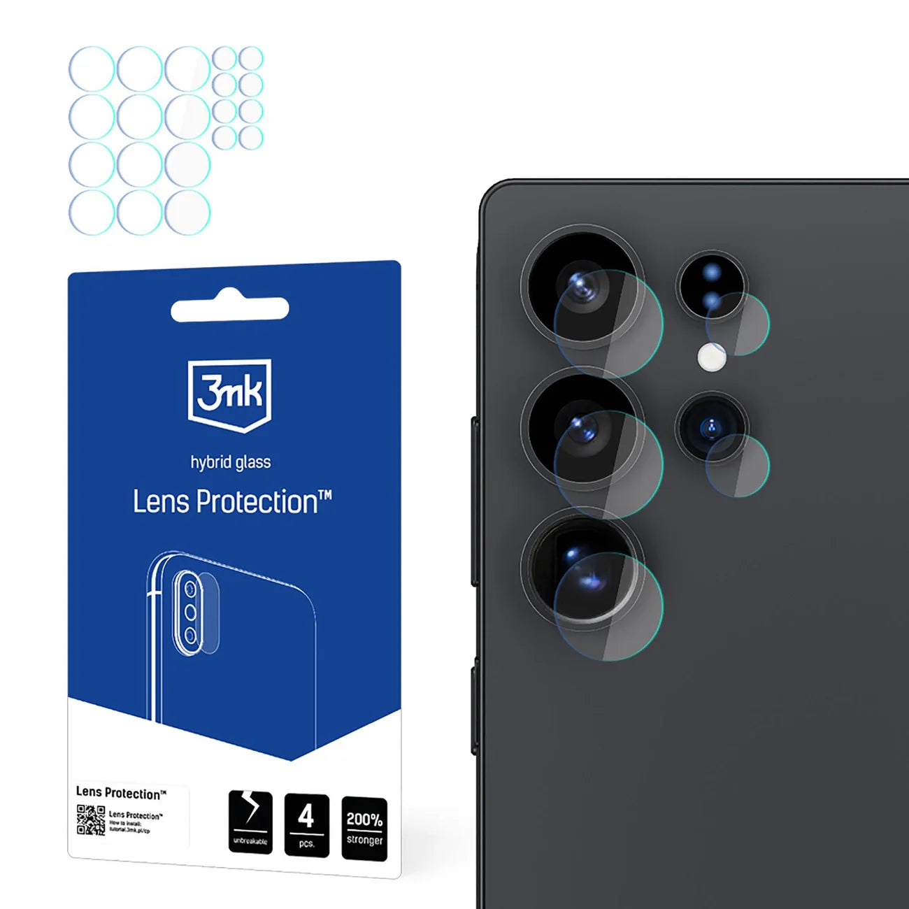 3MK Lens Protection for Samsung Galaxy S25 Ultra