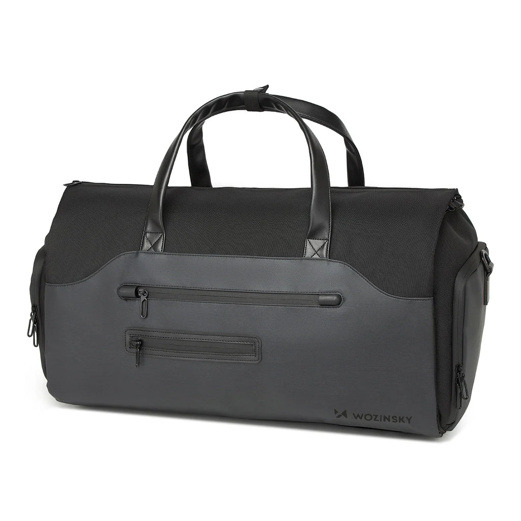 Maleta de viaje Wozinsky Premium con bolsillo para ropa mojada, 45 l, color negro