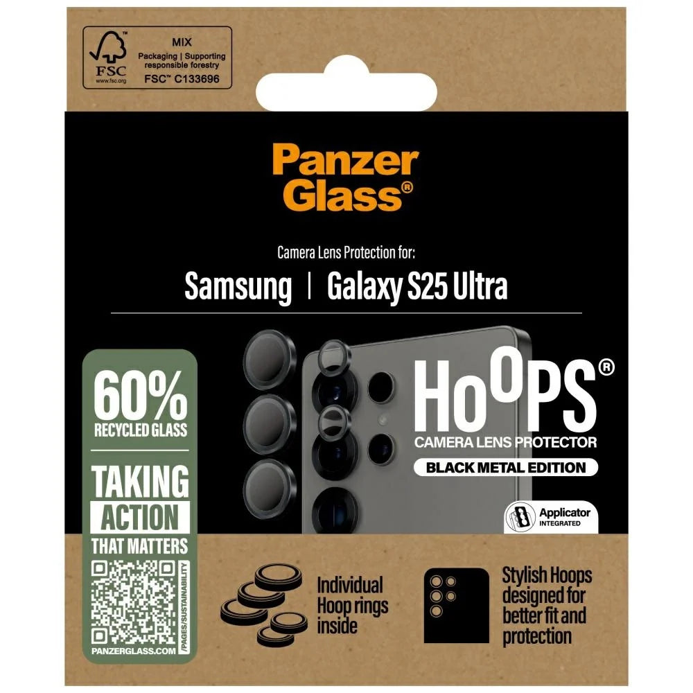 PanzerGlass Lens Protector for Samsung Galaxy S25 Ultra / Black Frame