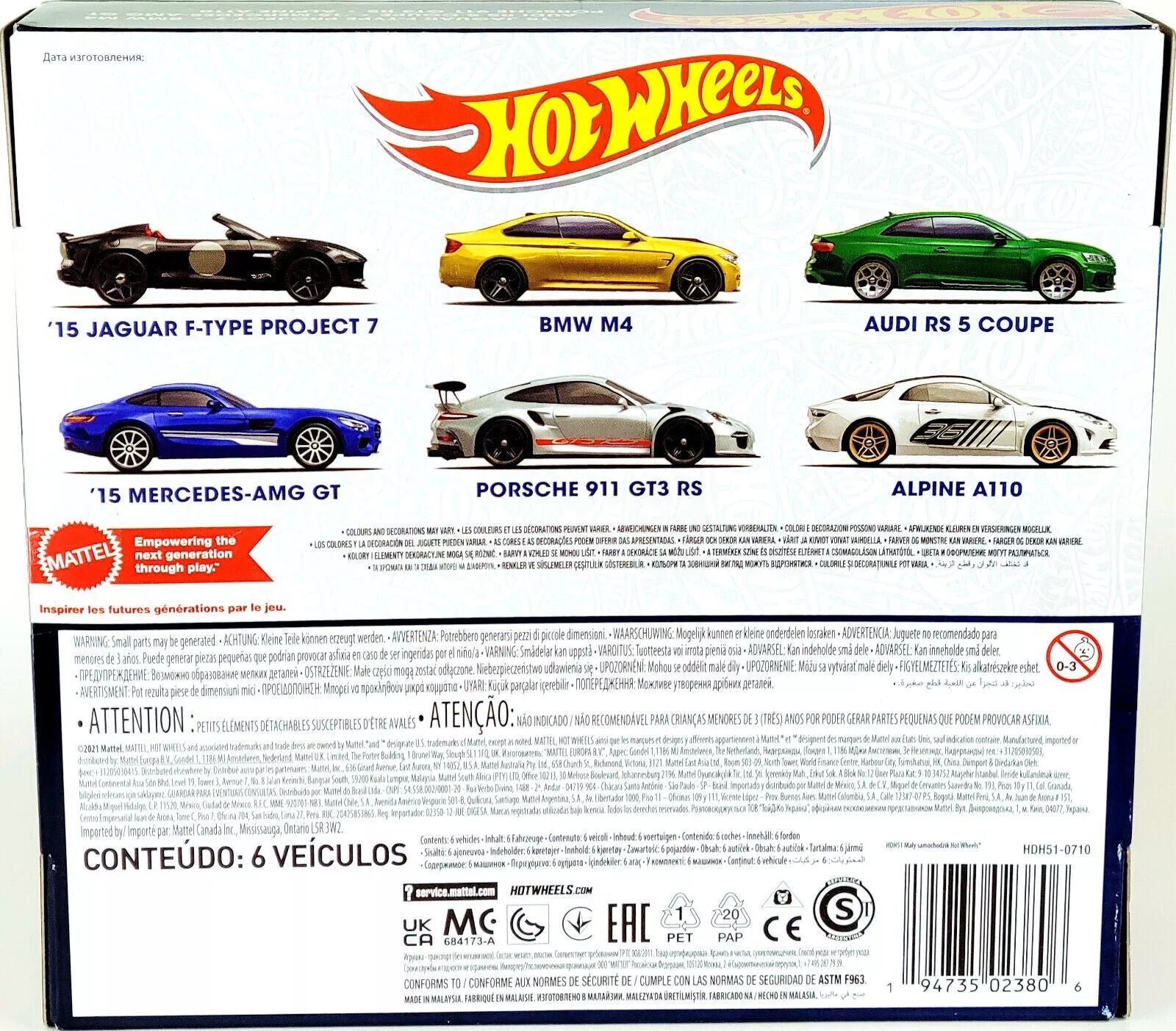 Conjunto aleatorio de coches clásicos Hot Wheels
