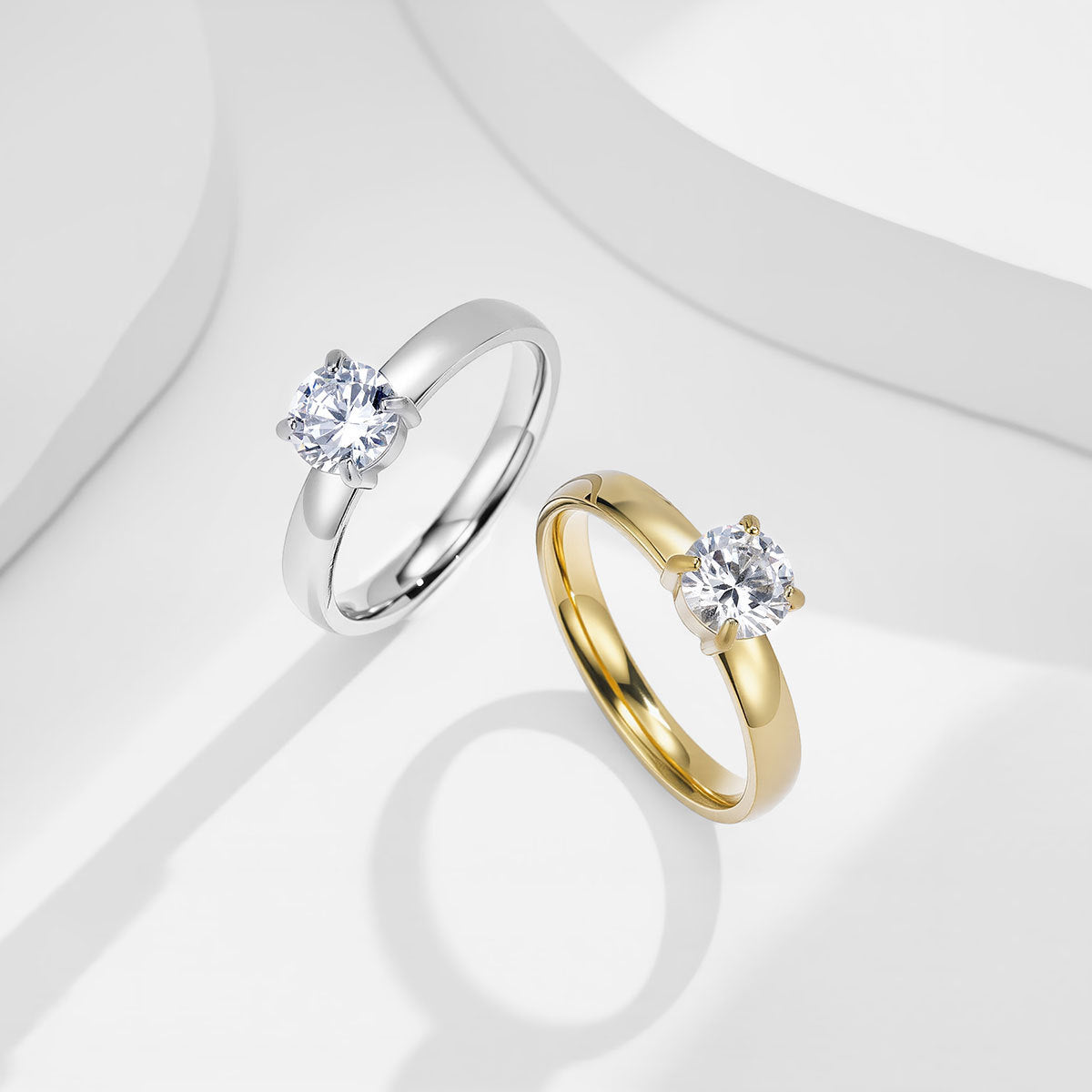 Anel Clássico em Aço Inoxidável